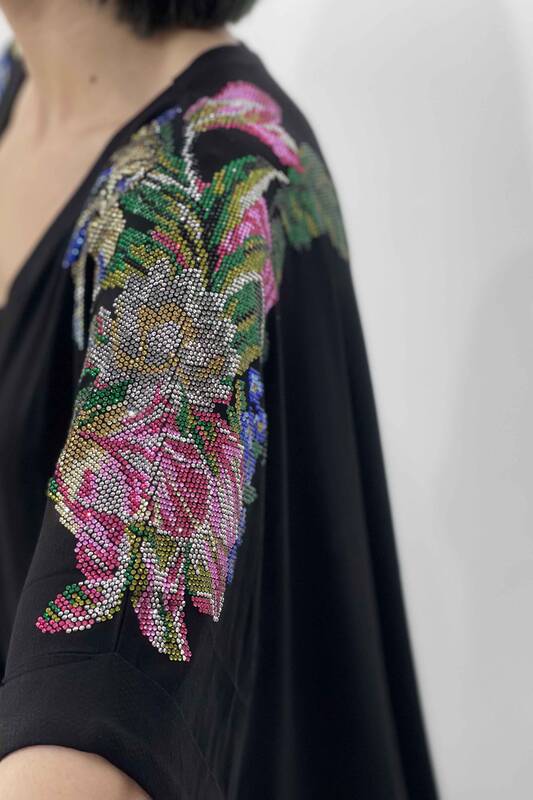 Vente en gros de chemisier grande taille à motifs floraux pour femmes - 77714 | KAZEE