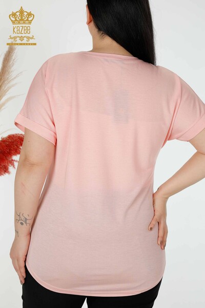 Grossiste Chemisier Femme Modèle Américain Poudre - 77005 | KAZEE - 6