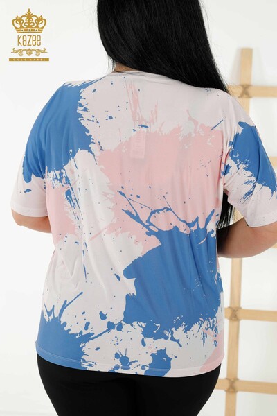 Grossiste Chemisier Femme - Papillon Motif - Poudre - 77900 | KAZEE - 6