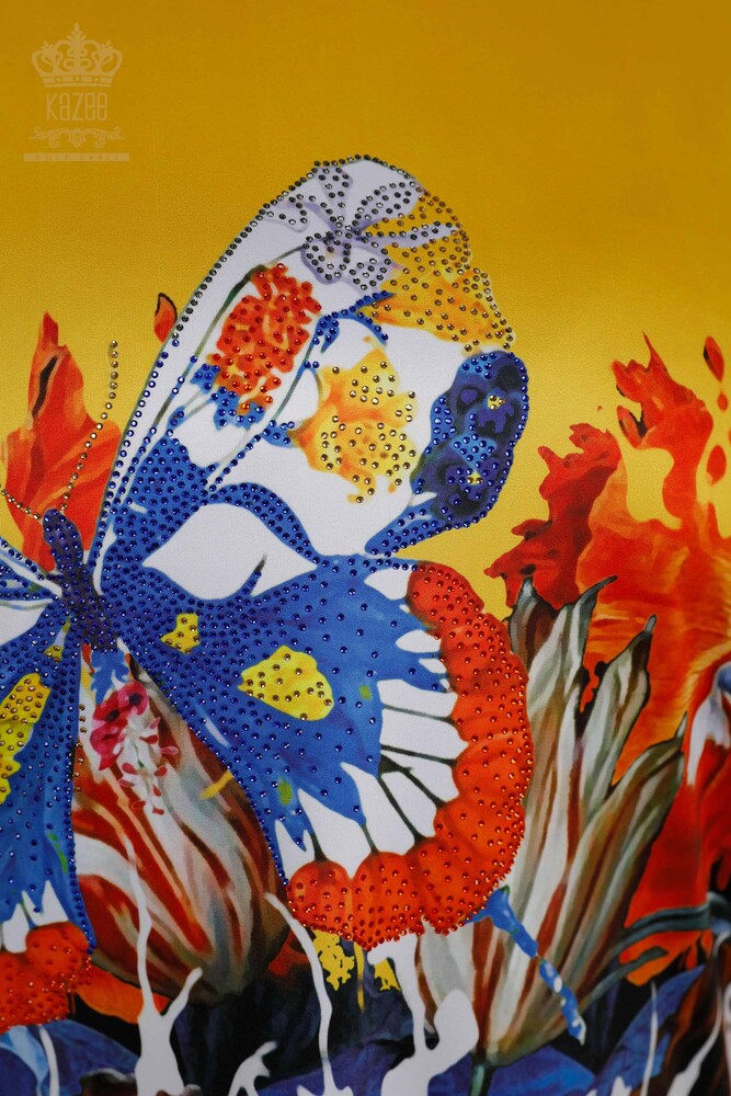 Grossiste Chemisier Femme - Pierre Brodée - Numérique - 12101 | KAZEE - 3