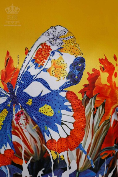 Grossiste Chemisier Femme - Pierre Brodée - Numérique - 12101 | KAZEE - 3