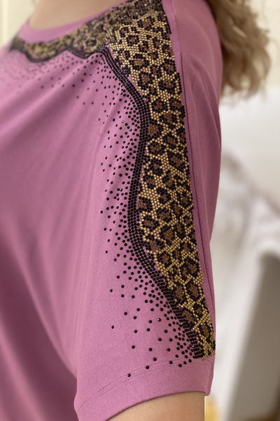 vente en gros chemisier léopard imprimé pierre pour femme - 77539 | Kazee - Thumbnail