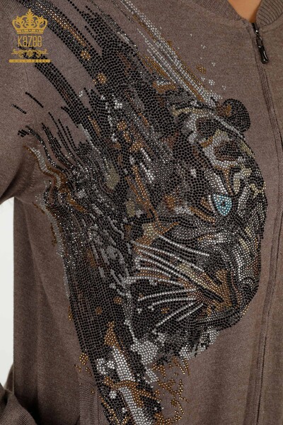 Ensemble de survêtement pour femmes en gros Vison à motifs léopard - 16660 | KAZEE - 5