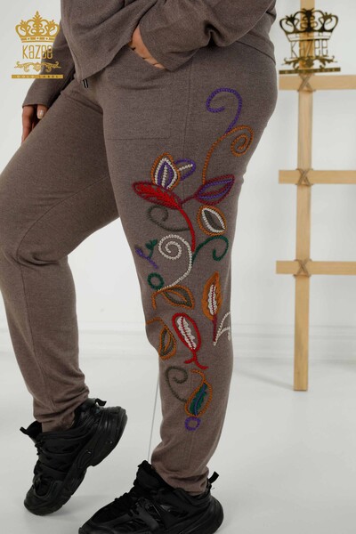 Grossiste Ensemble Survêtement Femme - Motifs Colorés - Vison - 16657 | KAZEE - 5