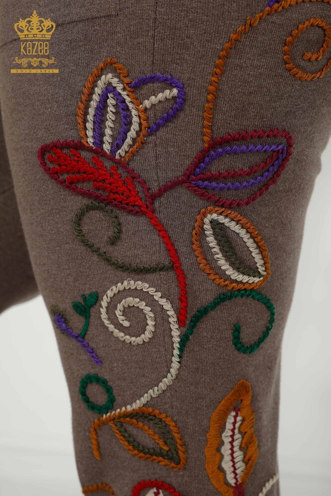 Grossiste Ensemble Survêtement Femme - Motifs Colorés - Vison - 16657 | KAZEE - 6