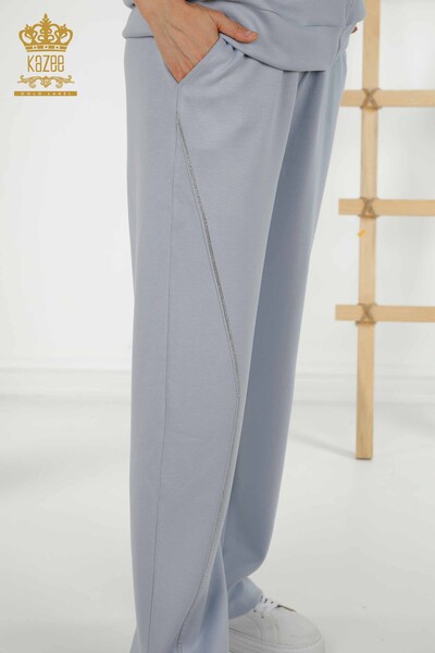 Grossiste Ensemble Survêtement Femme - Pierre Brodée - Bleu - 17549 | KAZEE - 13