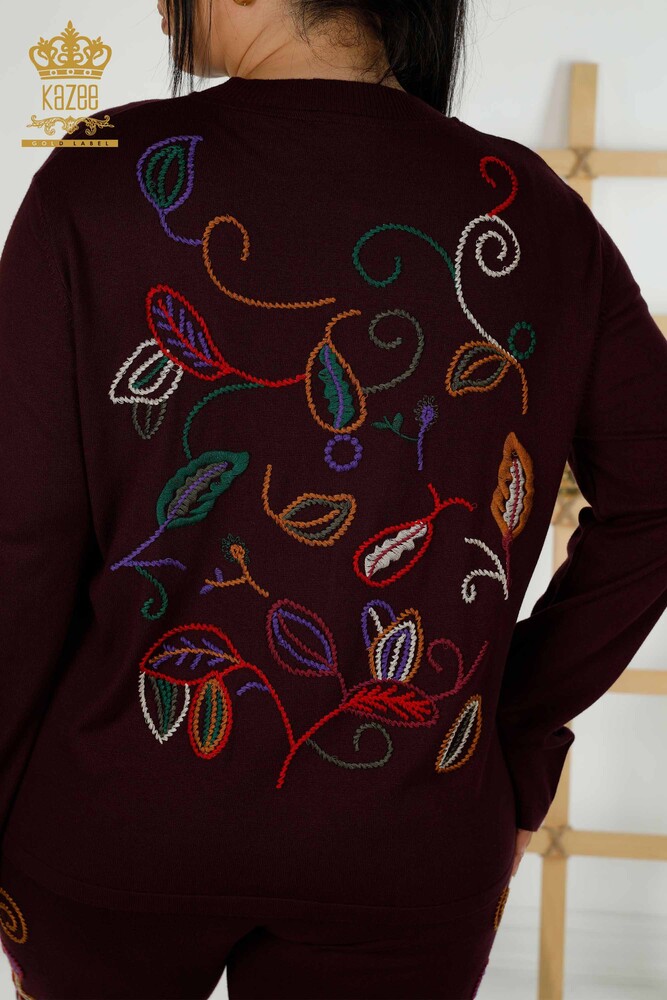 Grossiste Ensemble Survêtement Femme - Motifs Colorés - Violet - 16657 | KAZEE - 9