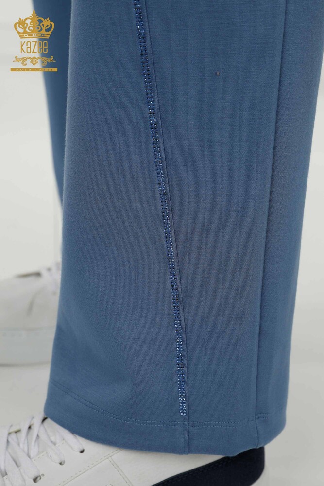 Grossiste Ensemble Survêtement Femme - Pierre Brodée - Indigo - 17549 | KAZEE - 12