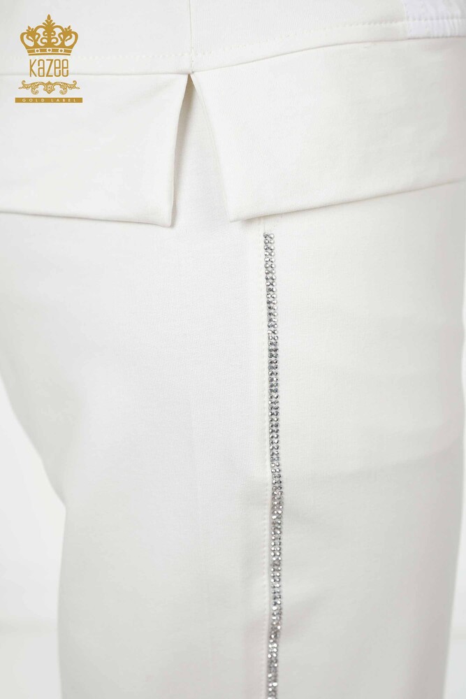 Grossiste Ensemble Survêtement Femme Texte Détaillé Os - 17444 | KAZEE - 8