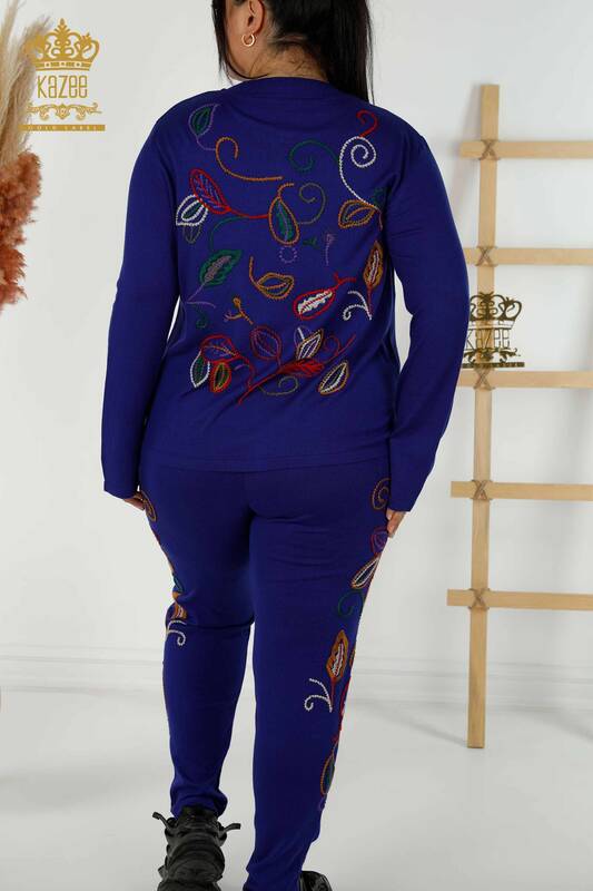 Vente en gros Ensemble de survêtement pour femmes Saks à motifs colorés - 16657 | KAZEE