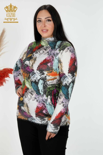 Vente en gros de pull en tricot pour femme Angora Pattern- 18964 | KAZEE - Thumbnail