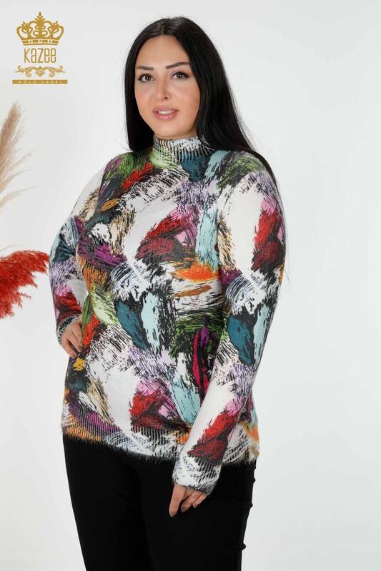 Vente en gros de pull en tricot pour femme Angora Pattern- 18964 | KAZEE