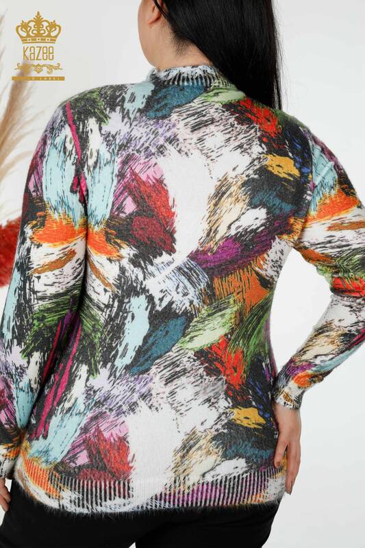 Vente en gros de pull en tricot pour femme Angora Pattern- 18964 | KAZEE