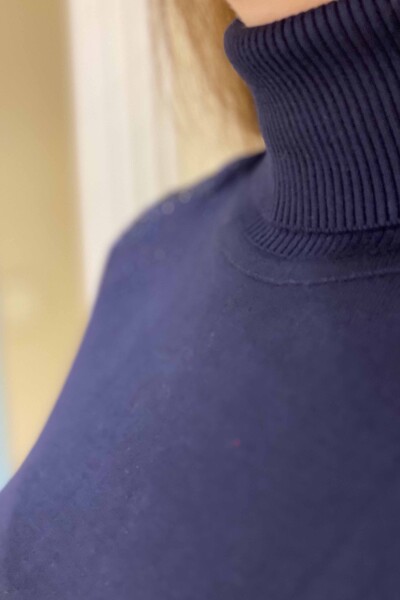 Vente en gros de tricots à col roulé à manches courtes pour femmes - 14706 | kazee - Thumbnail