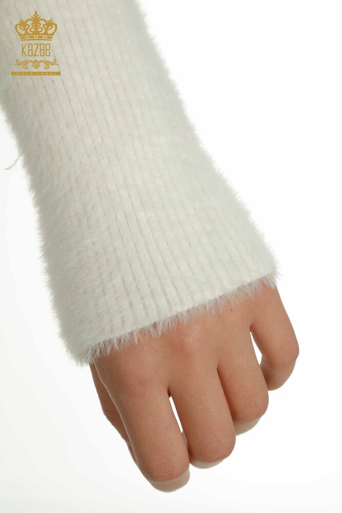 Gros Cardigan Femme Angora Ecru - 30447 | KAZEE - 6