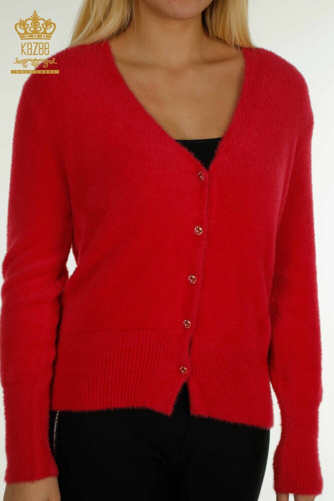 Cardigan Femme Angora Fuchsia - 30447 | KAZEE - 2