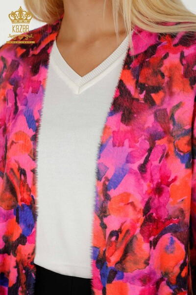 Cardigan Angora à motifs pour femmes en gros - 30451 | KAZEE - 3