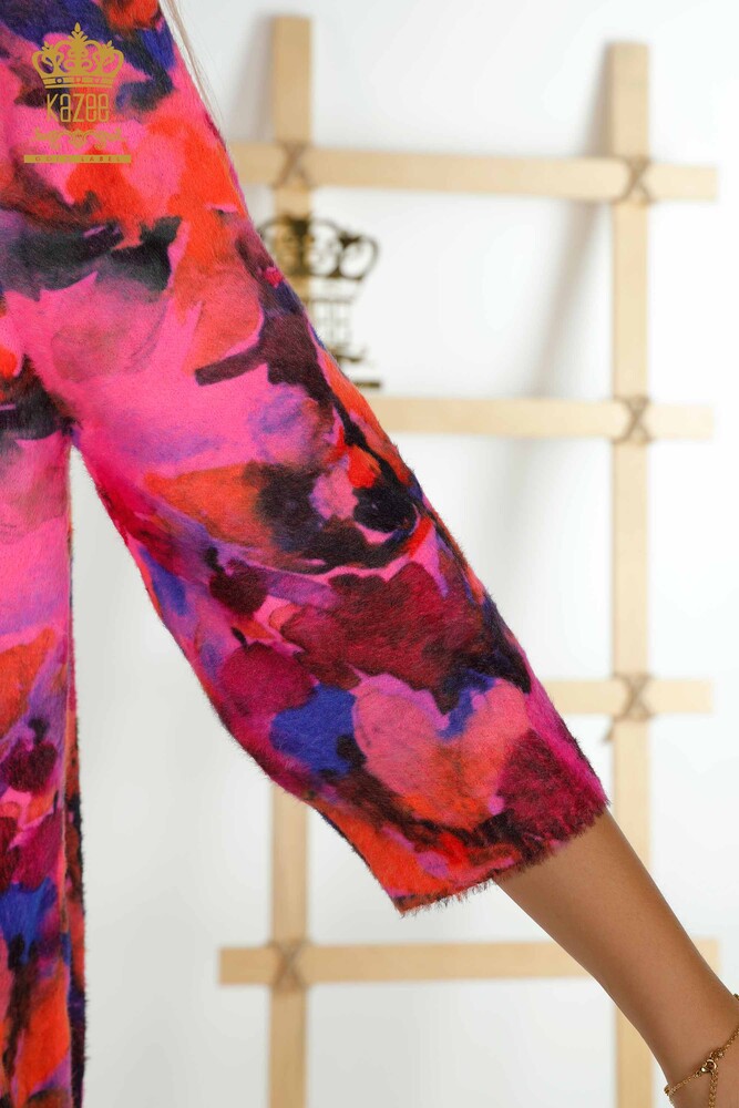 Cardigan Angora à motifs pour femmes en gros - 30451 | KAZEE - 5