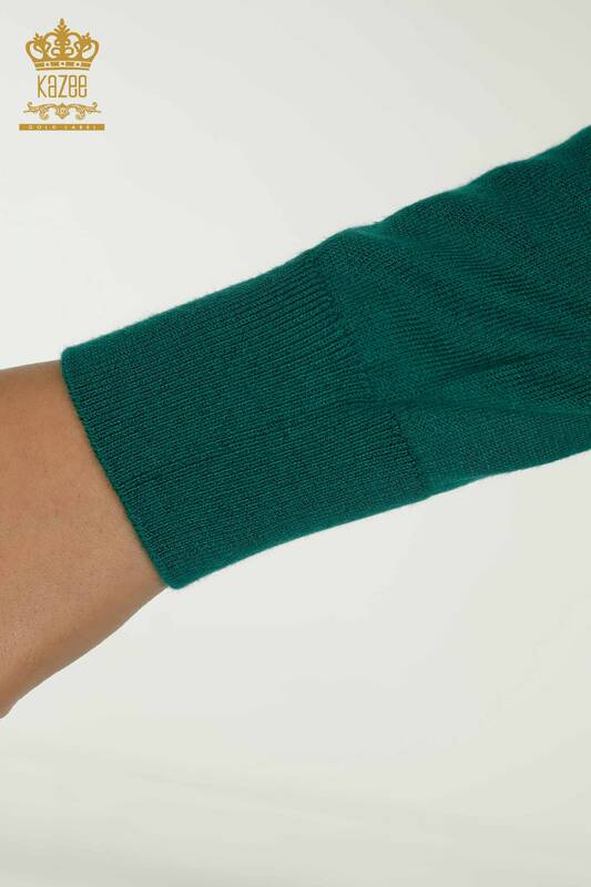 Pull en tricot à manches longues pour femmes en gros vert - 11071 | KAZEE