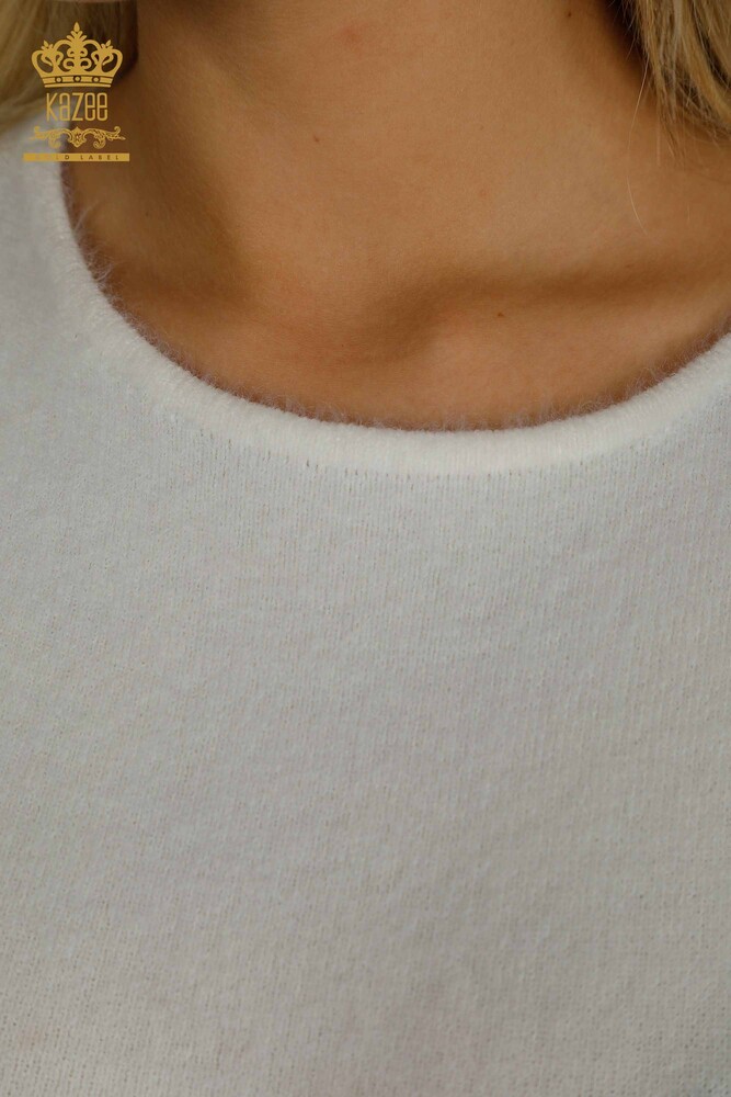 Pull en tricot pour femmes en gros Angora imprimé numérique - 40036 | KAZEE - 5