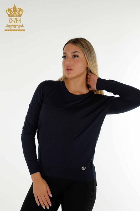 Pull En Tricot Basique Pour Femme - Couleur Unie - Léger