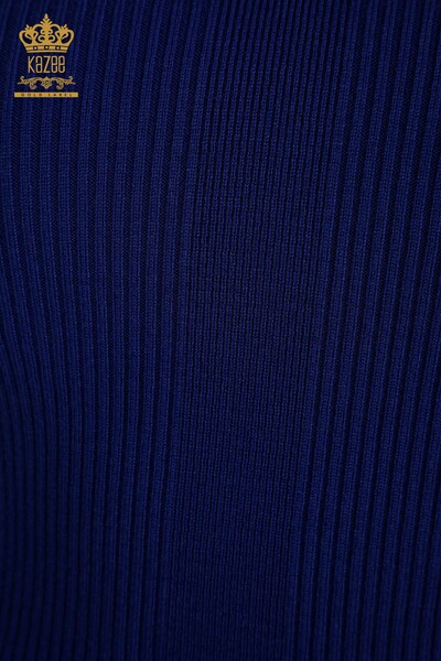Pull en tricot pour femmes en gros avec détail de col Saks - 30392 | KAZEE - Thumbnail