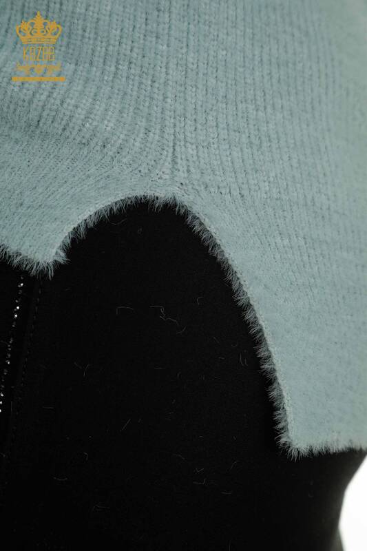 Vente en gros de tricots pour femmes pull à manches longues menthe - 30775 | KAZEE