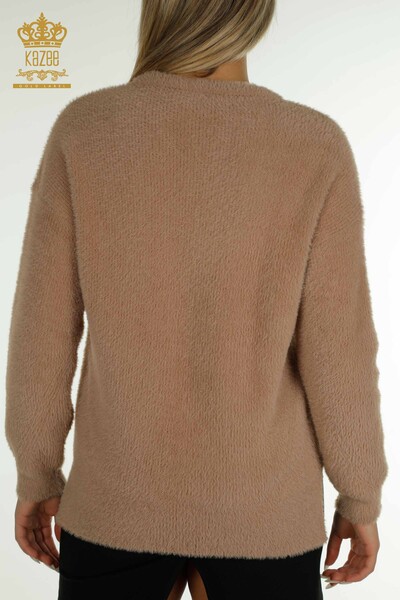 Vente en gros de tricots pour femmes pull à manches longues vison - 30775 | KAZEE - Thumbnail