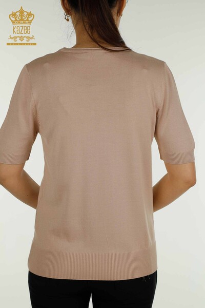 Pull en tricot pour femmes en gros modèle américain Stone - 15943 | KAZEE - Thumbnail