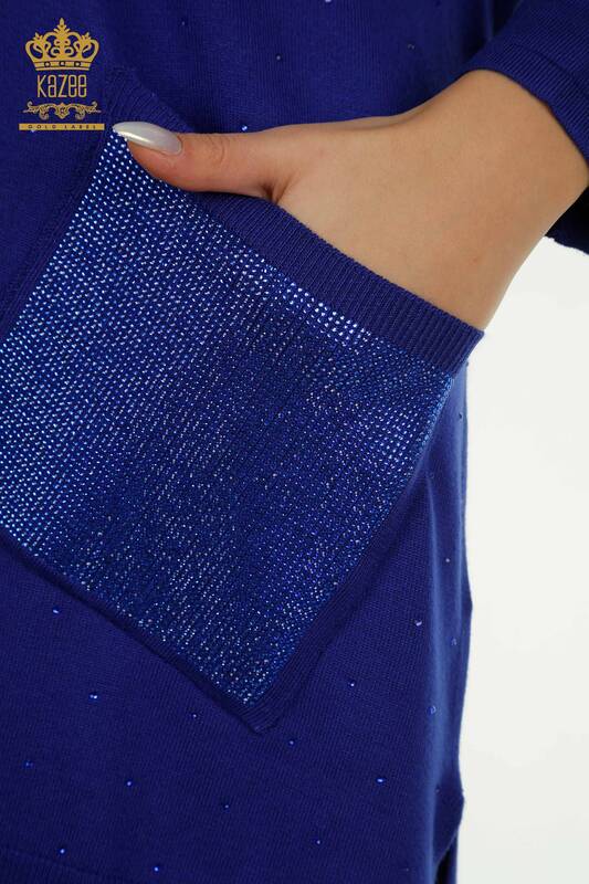 Pull en tricot à manches longues pour femmes en gros Saks - 30624 | KAZEE