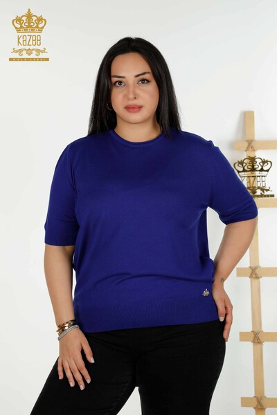 Pull en tricot pour femmes, modèle américain, couleur électrique, vente en gros - 30443 | KAZEE - Thumbnail