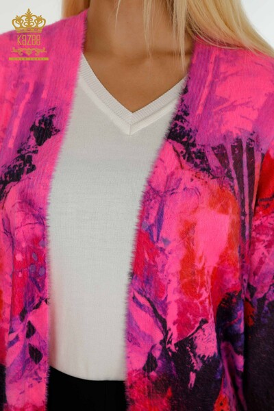 Cardigan Femme Angora Numérique en Gros - 30345 | KAZEE - 3