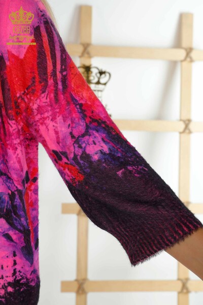 Cardigan Femme Angora Numérique en Gros - 30345 | KAZEE - 5