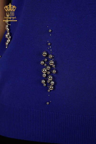 Grossiste Pull en Tricot Femme - Modèle Américain - Saks - 16929 | KAZEE - Thumbnail