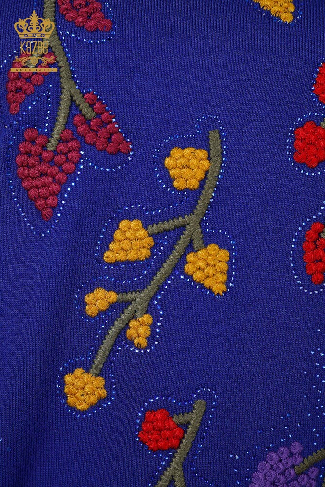 Vente en gros Tricots pour femmes Saks à motifs de feuilles - 16753 | KAZEE - 4