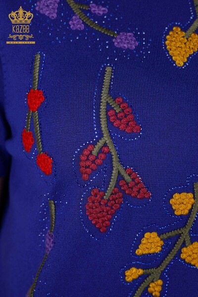 Vente en gros Tricots pour femmes Saks à motifs de feuilles - 16753 | KAZEE - 5