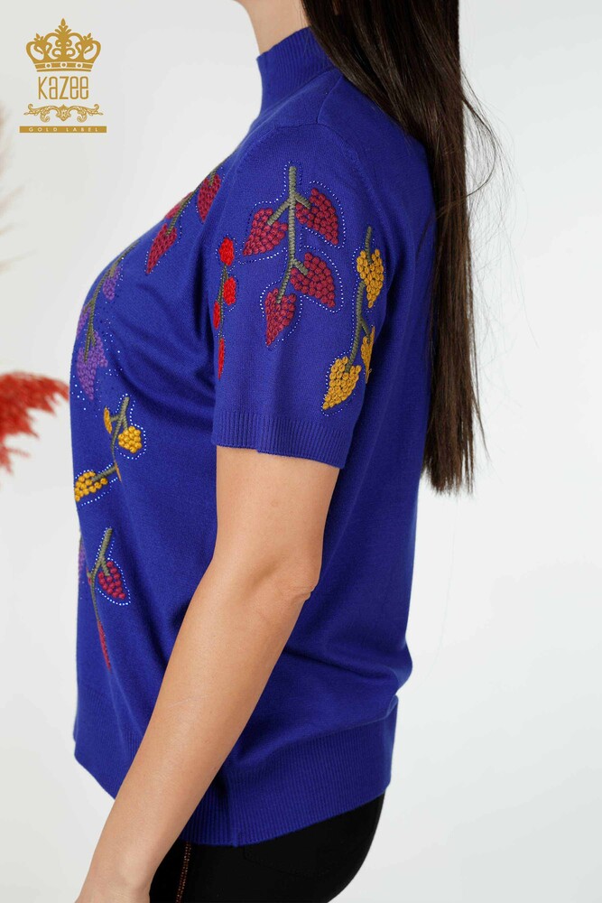 Vente en gros Tricots pour femmes Saks à motifs de feuilles - 16753 | KAZEE - 6