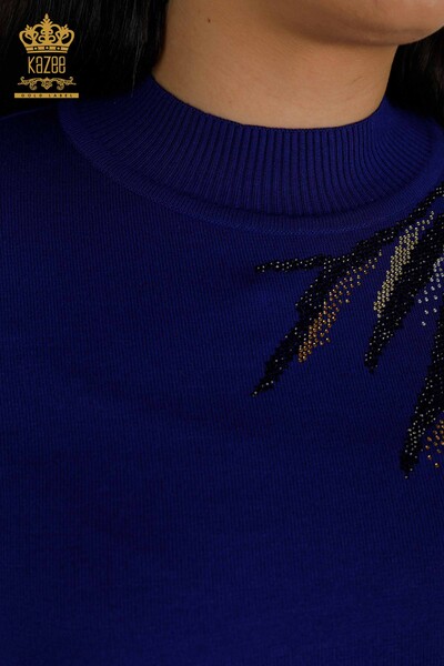 Grossiste Pull en Tricot Femme - À Motifs - Saks - 30005 | KAZEE - Thumbnail