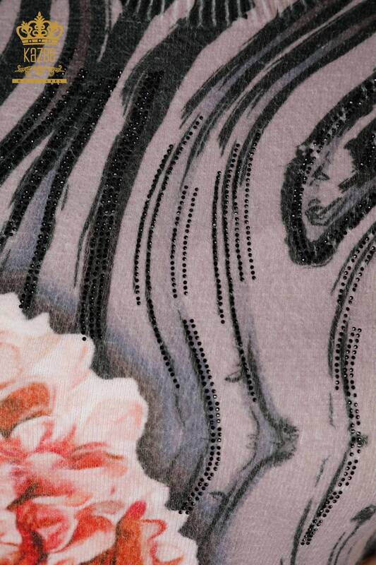 Grossiste Pull Femme Tricot Vison Angora - 18987 | KAZEE