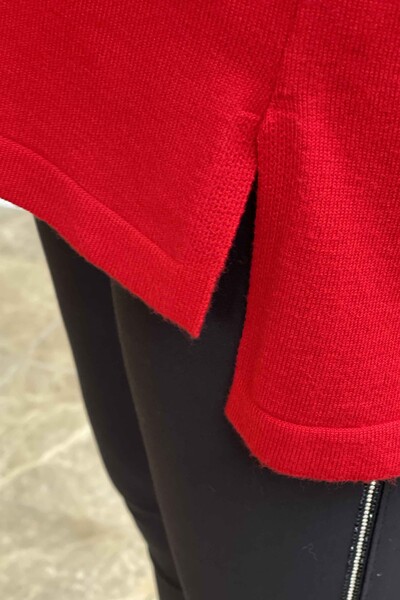Vente en gros de pulls en tricot pour femmes avec broderie détaillée - 16573 | KAZEE - Thumbnail