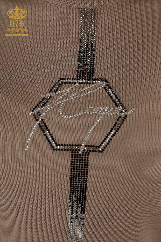 Vente en Gros Tricot Femme - Modèle Américain - Vison - 16639 | KAZEE - 3