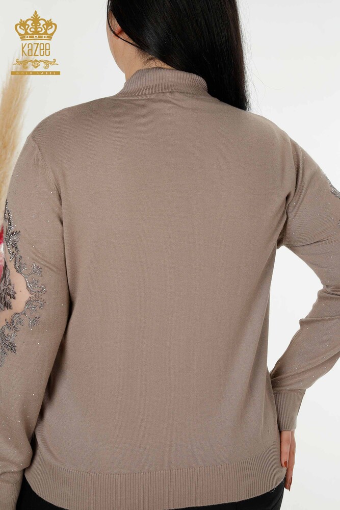 Grossiste Pull en Tricot pour Femme Pierre Vison Brodé - 30014 | KAZEE - 6