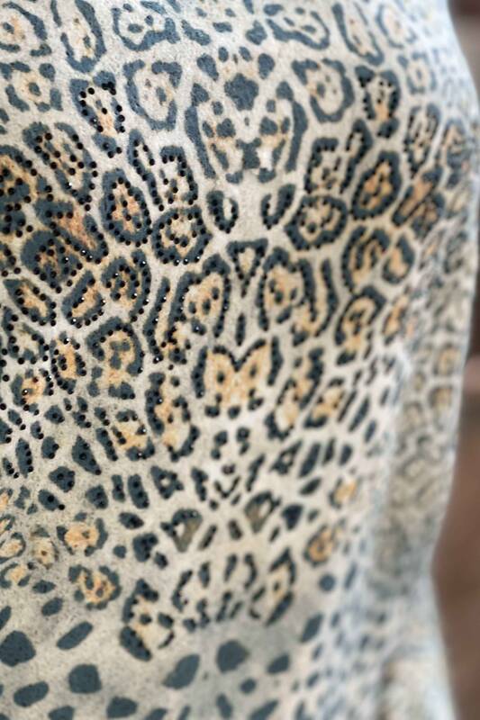 Vente en gros de tricots angora à imprimé numérique léopard pour femmes - 18493 | KAZEE