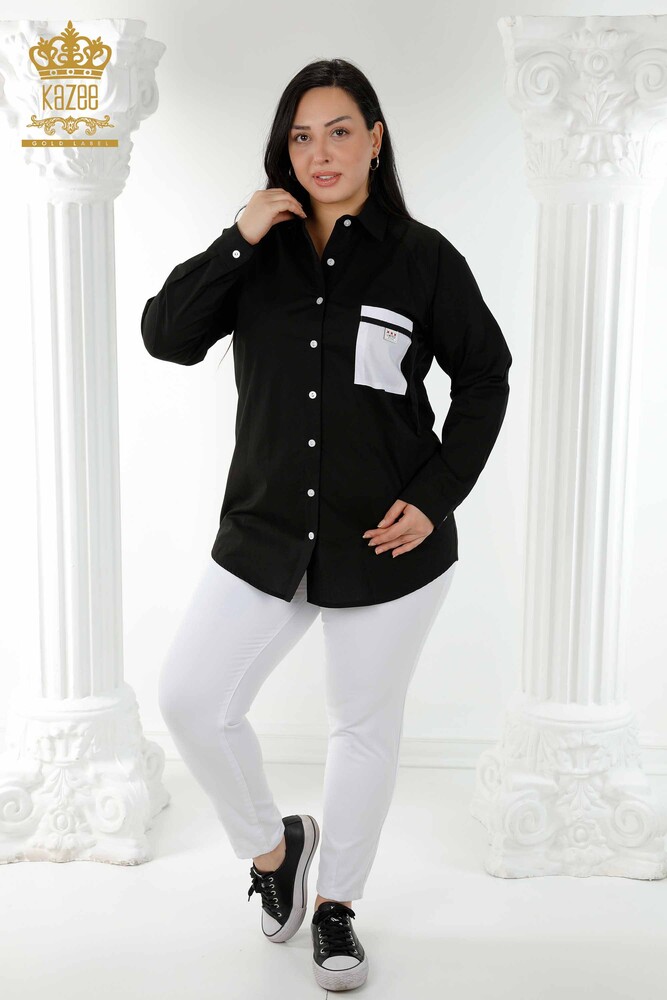 Grossiste Femme Jeans Ceinturé Blanc - 3468 | KAZEE - 1