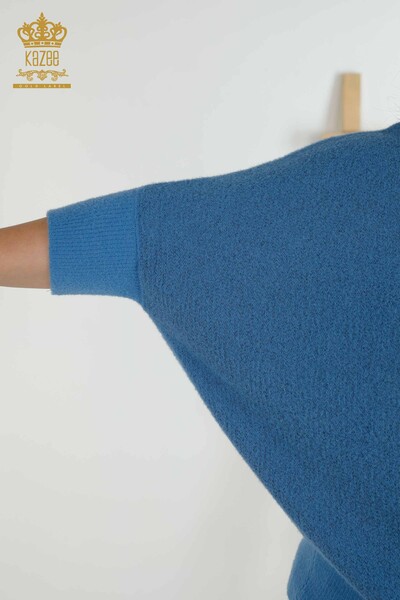Grossiste Pull Femme - Angora - Bleu - 30293 | KAZEE - Thumbnail