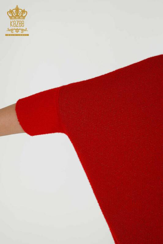 Grossiste Pull Femme - Angora - Rouge - 30293 | KAZEE