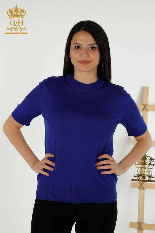 Vente en gros Pull de tricots pour femmes - Modèle américain - Saks - 30131 | KAZEE