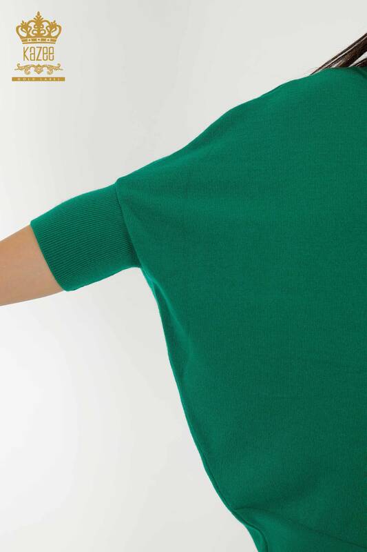 Grossiste Pull Femme - Basique - Vert - 30241 | KAZEE