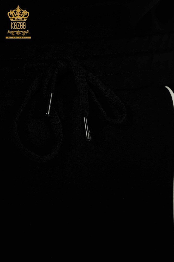 Ensemble de survêtement avec short pour femmes, vente en gros, basique noir - 17699 | KAZEE - 9