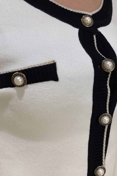 Grossiste en Tricot pour Femme Cardigan Button Détaillé - 15831 | KAZEE - Thumbnail